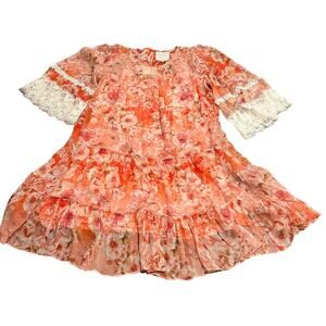 Johnny Was Women’s Yours Truly Silk Mini Dress Floral Size Medium NWT NEW